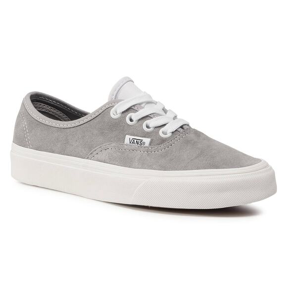 Vans Pig Suede Drizzle Sneakers Low Top Heiq Eco Dry Gray W8.5 M7 - Picture 1 of 8